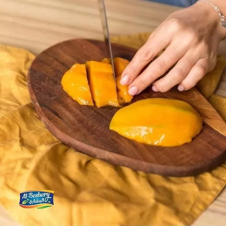 شرائح مانجو شركة البشاري للصناعات الغذائية سفير المانجو الاسمعلاوي في الخارج