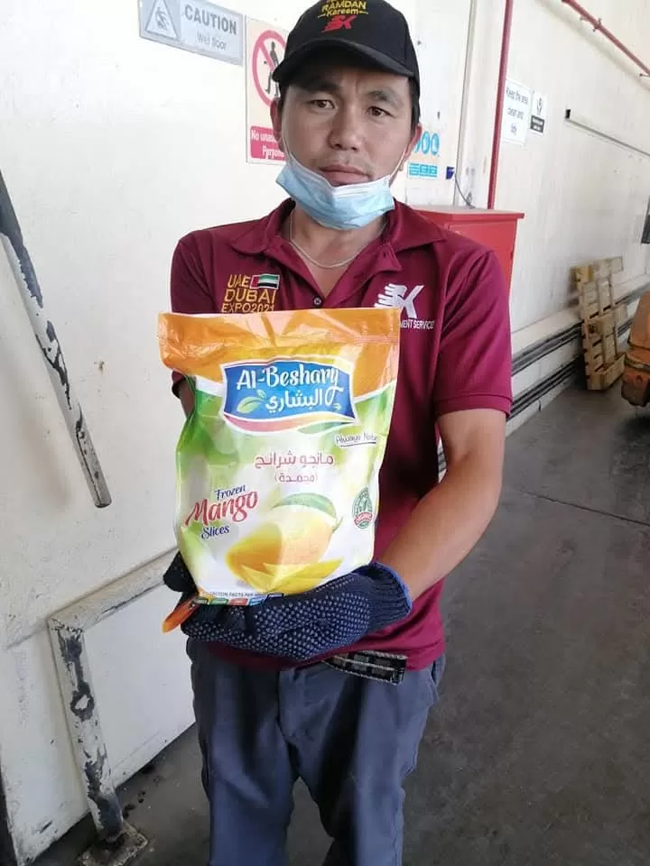 شرائح مانجو شركة البشاري للصناعات الغذائية سفير المانجو الاسمعلاوي في الخارج